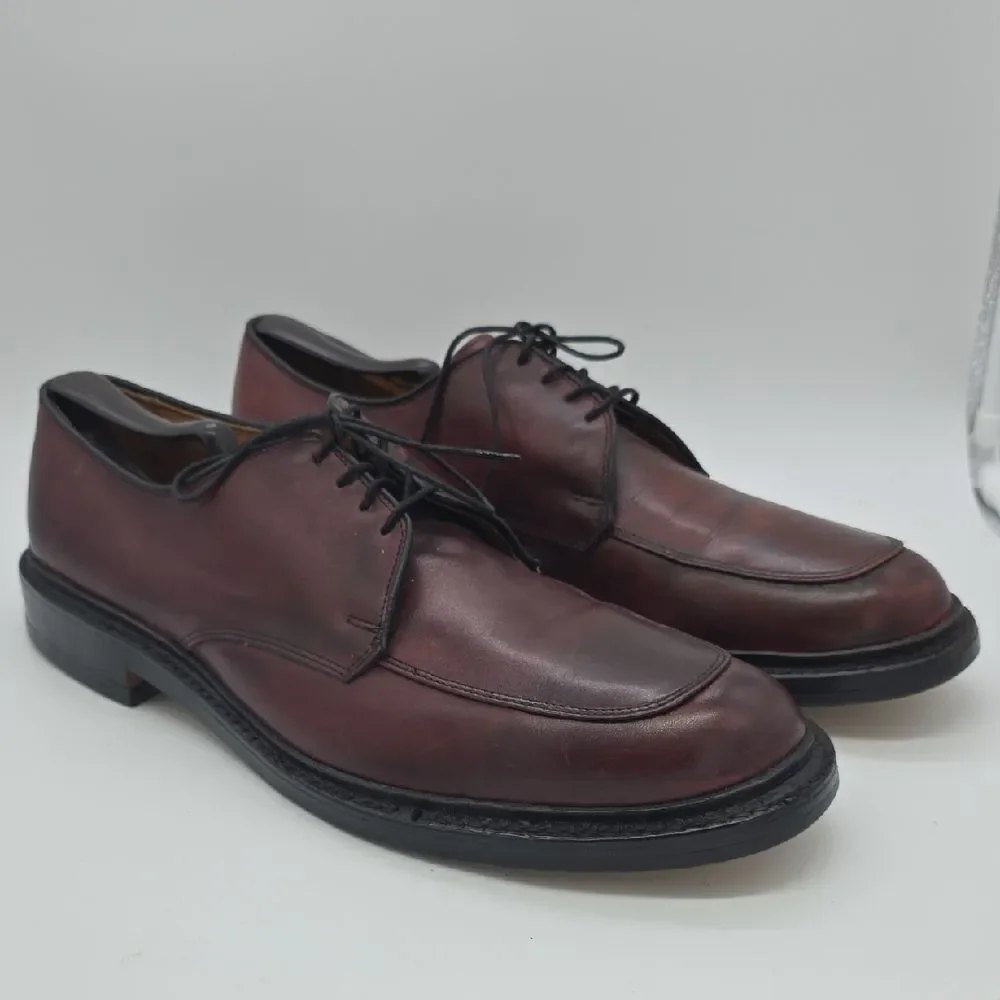 Allen Edmonds Men's Wine/Burgundy Leather Derby Shoes